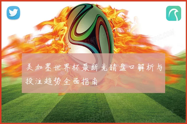 美加墨世界杯最新竞猜盘口解析与投注趋势全面指南